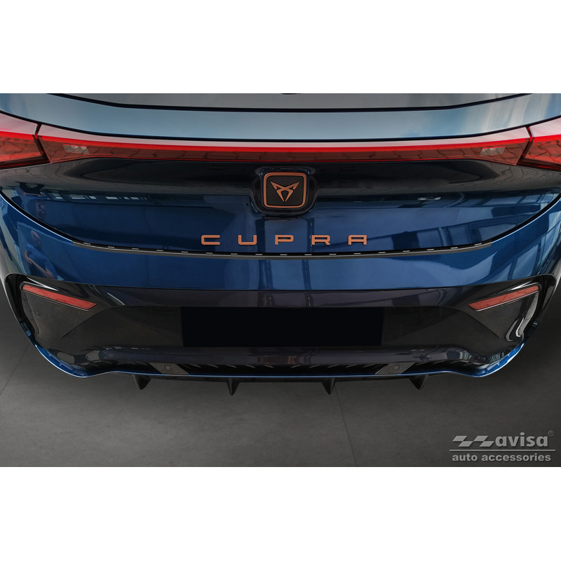 Zwart RVS Achterbumperprotector  Cupra Born 2021- 'Ribs'
