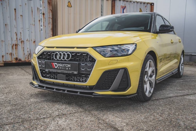 Voorspoiler Audi A1 S-LINE GB glanzend zwart V.2