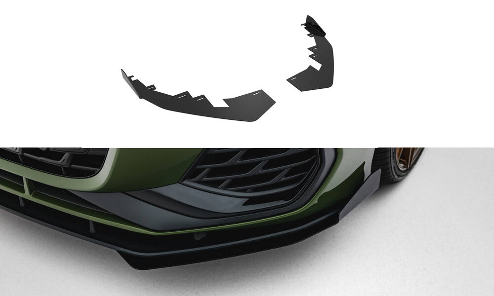 Street Pro Voor Flaps Audi S3 / A3 S-line 8Y Facelift Maxton Glanzend zwart