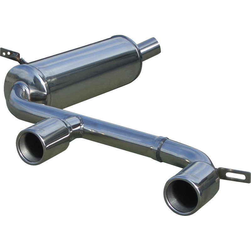 100% RVS Sportuitlaat 'Centraal'  Renault Megane II 2.0 DCi GT 2007- 2x80mm