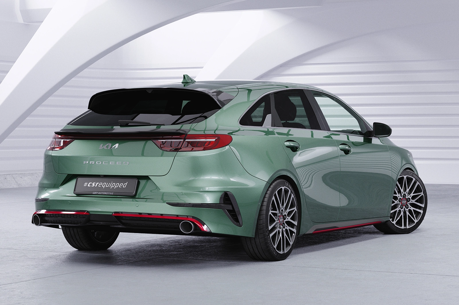 Achterspoiler Kia Pro Ceed (CD) Glans Zwart – CSR Automotive