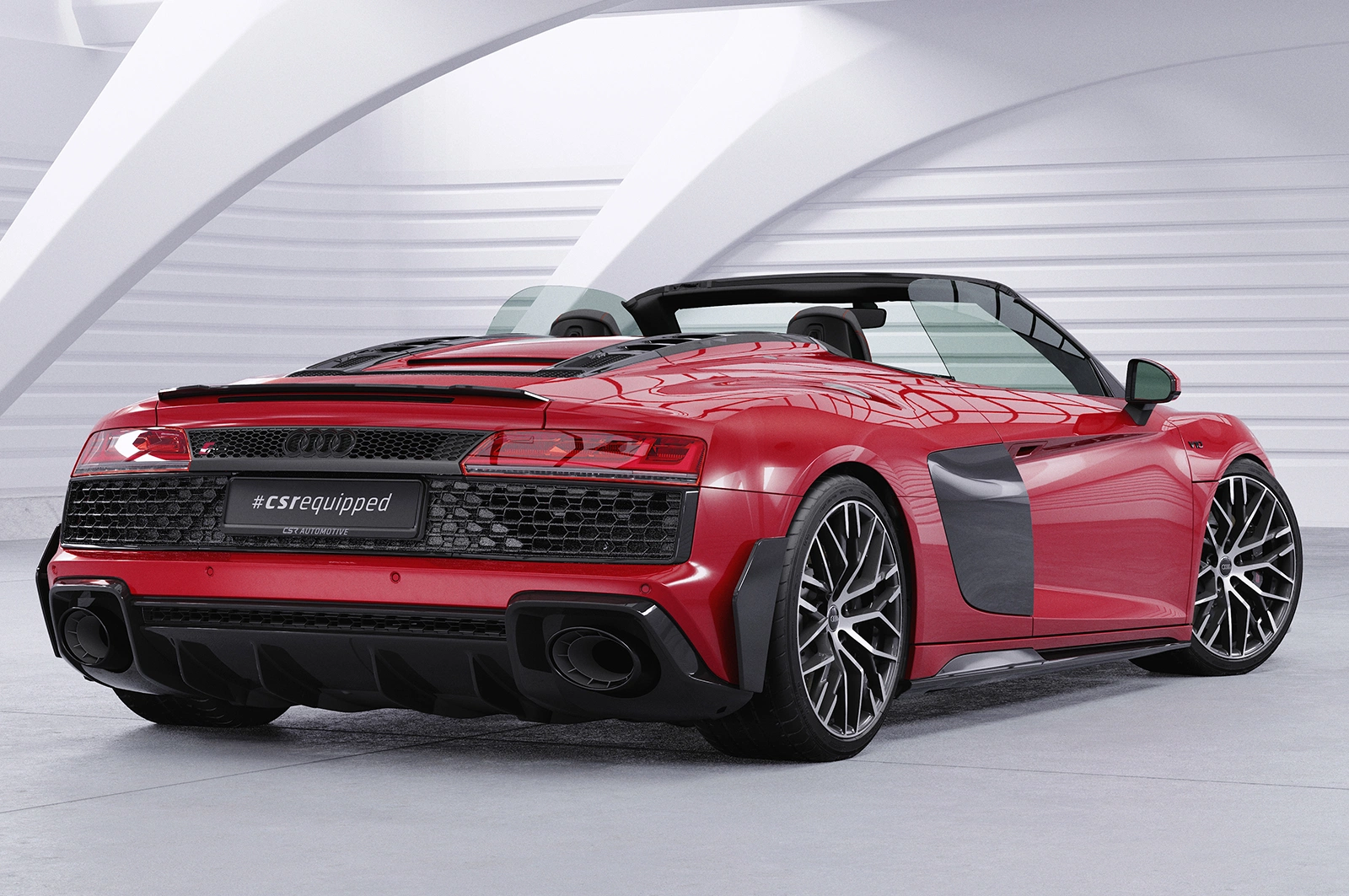 Achterspoiler Audi R8 (4S) Spyder (2015–heden) Glans Zwart – CSR Automotive