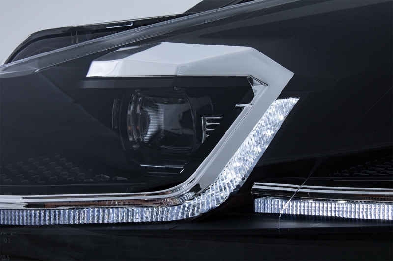 Headlights VW Golf VI Devil Eyes Dlite LED black