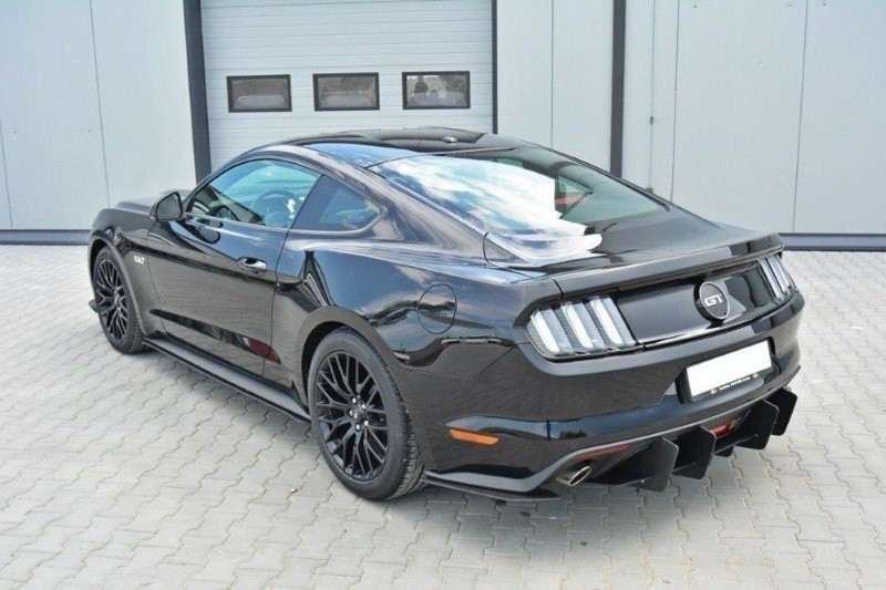 Zijskirts Diffusers Ford Mustang GT Mk6 Racing Glanzend Zwart