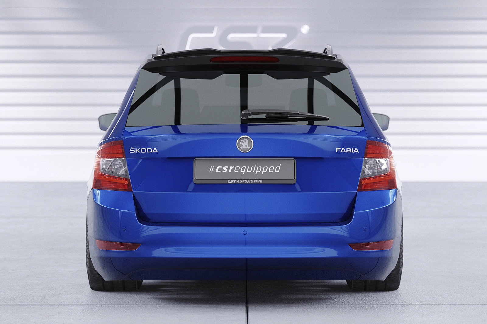 Achterspoiler Fabia 3 Combi glans zwart