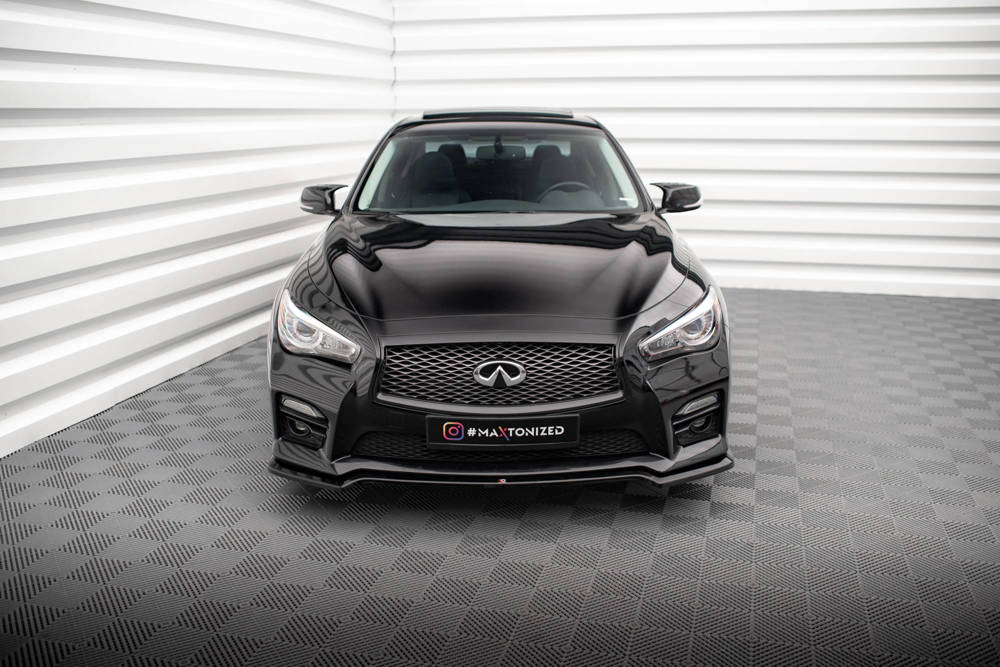 Voorspoiler V.1 Infiniti Q50 S Maxton Glans Zwart