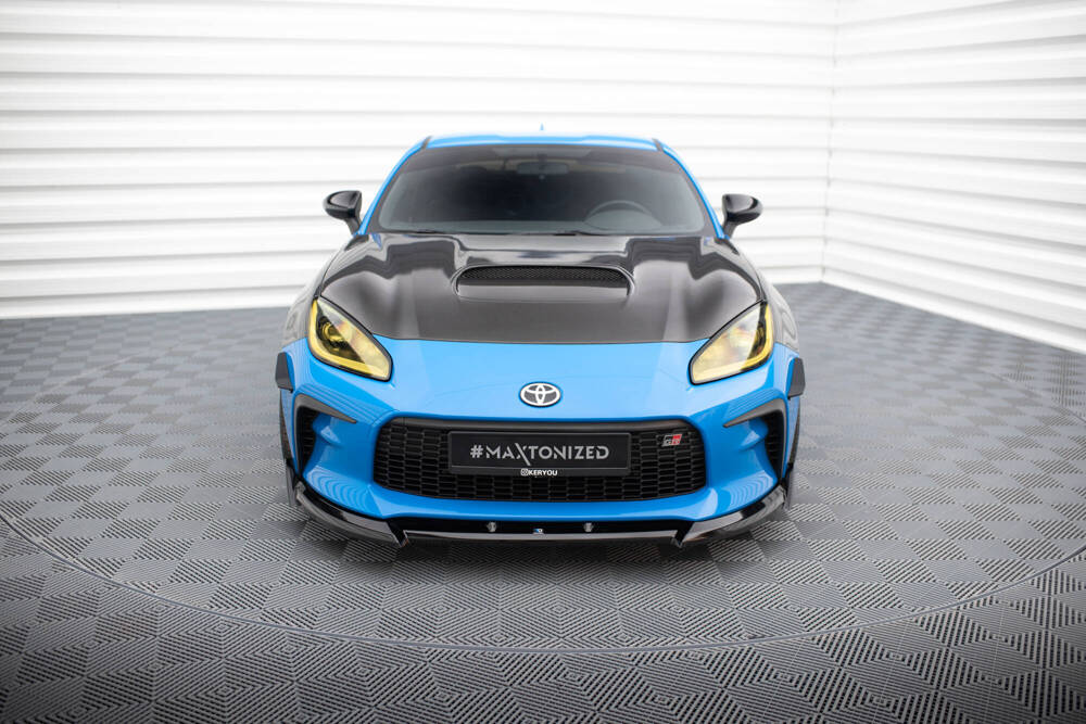 Voorspoiler V.3 Toyota GR86 Maxton Glans Zwart