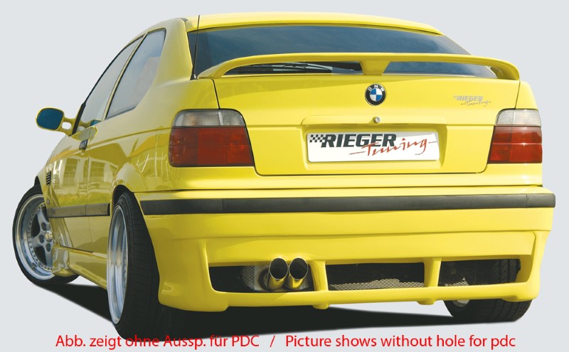 Achterbumper BMW E36 Compact met PDC Rieger