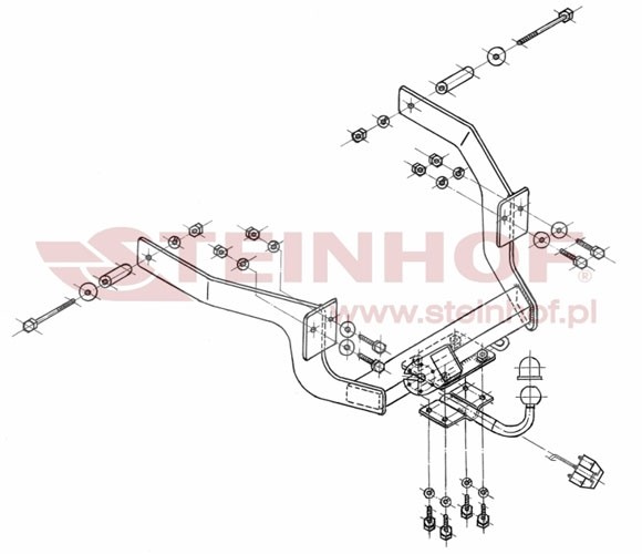 Trekhaak Renault 19 3/5D 1989-04/1992