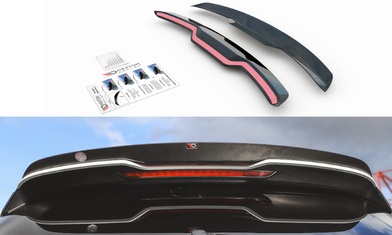Spoilerkap V.2 Audi RS3 8V / 8V FL Sportback Glanzend zwart