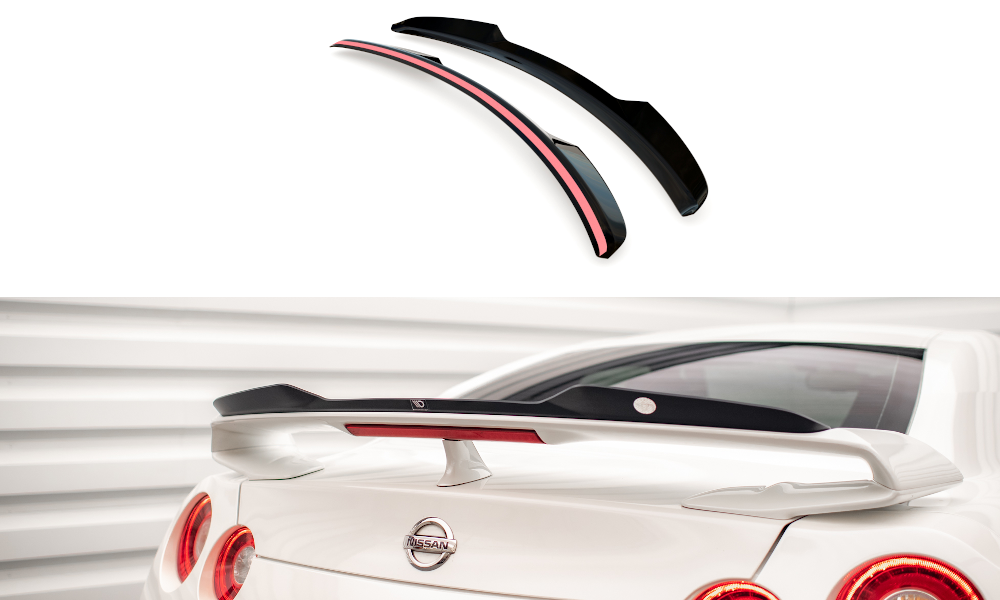 Spoiler Nissan GTR R35 11-16 Maxton Glans Zwart
