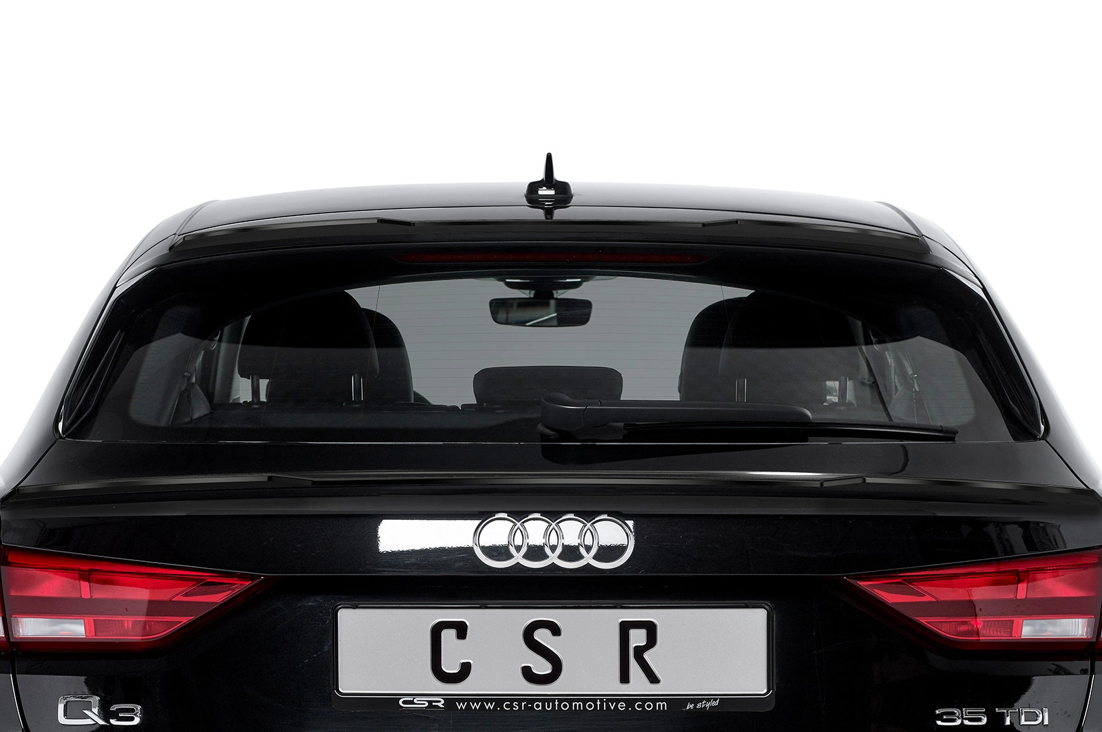 Achterspoiler Audi Q3 (Typ F3) Sportback 2019–heden – CSR Automotive – Glans Zwart