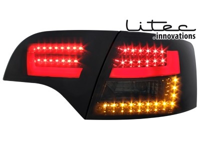 Taillights Audi A4 8E B7 04-08 Avant Dynamic LED black/smoke