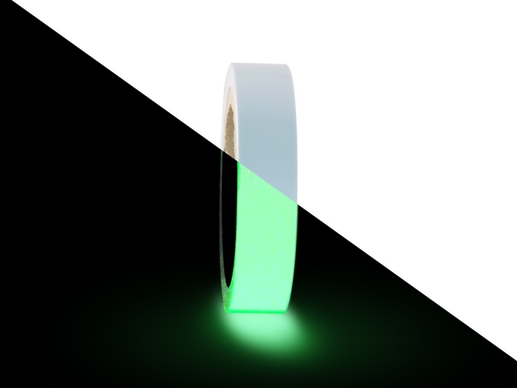 Glow in the dark striping/tape 10mm x 10M