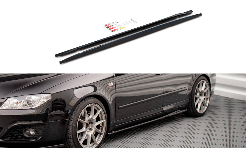 Zijskirts Seat Exeo Maxton Glans Zwart