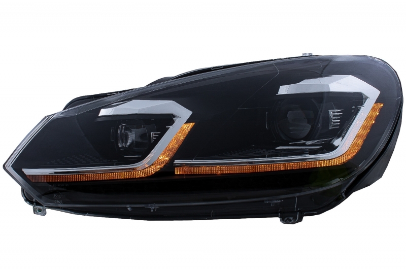 Headlights VW Golf VI Devil Eyes Dlite LED black