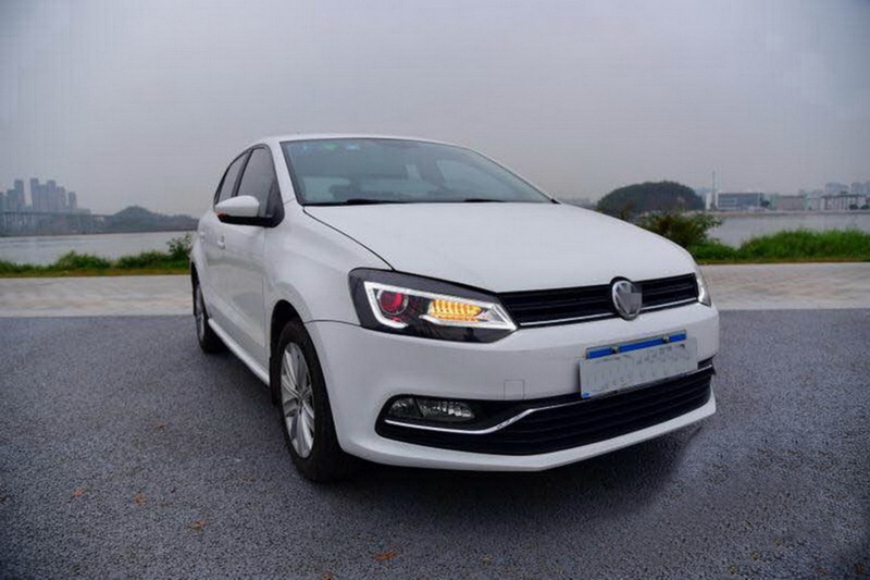 Koplampen VW Polo 6R / 6C LED Light Bar Devil Eye Look