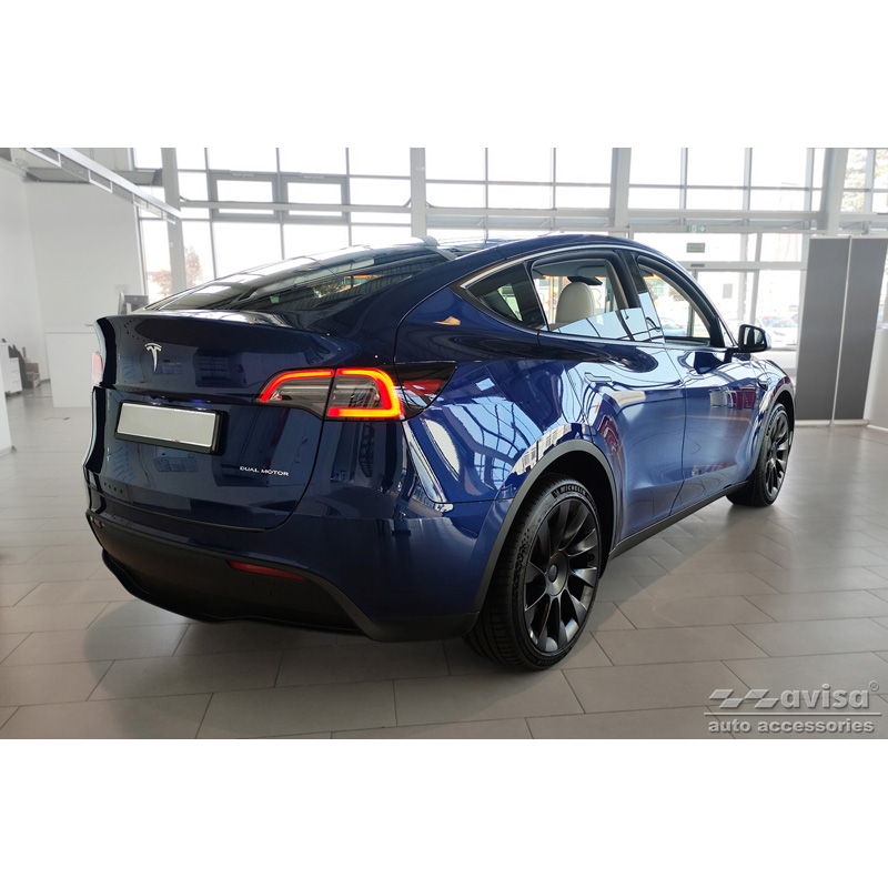 Matzwart RVS Achterbumperprotector  Tesla Model Y 2020-