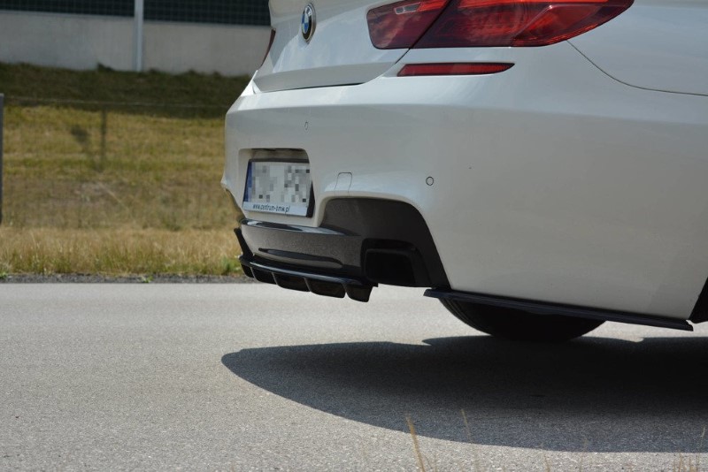 Centrale Achterspoiler BMW 6 Gran Coupé MPACK (met verticale bar) Glanzend Zwart