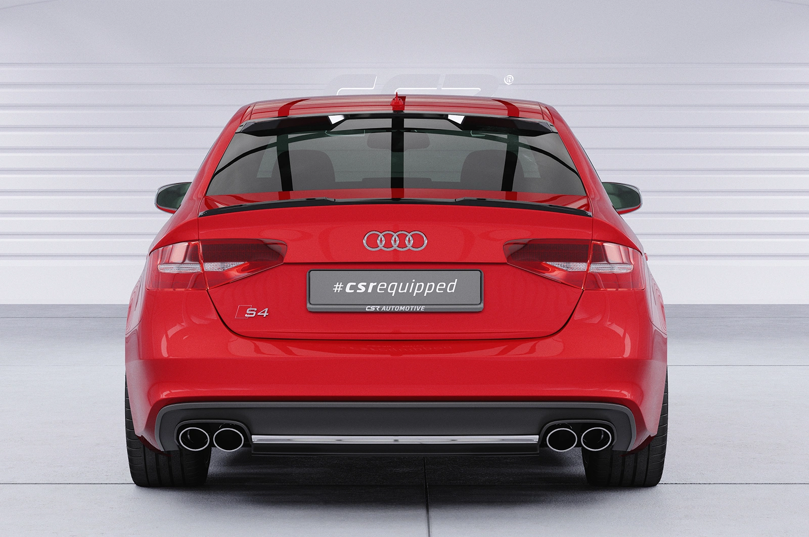 Achterspoiler Audi A4 B8 (Typ 8K) Limousine Glans Zwart - CSR Design