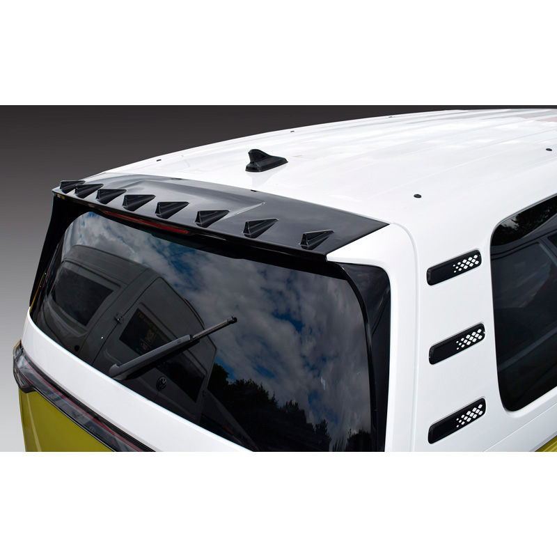 RGM Dakspoiler  Volkswagen ID.Buzz 2022- (Bus/Cargo) (modellen met achterklep) - Glanzend Zwart (ABS)