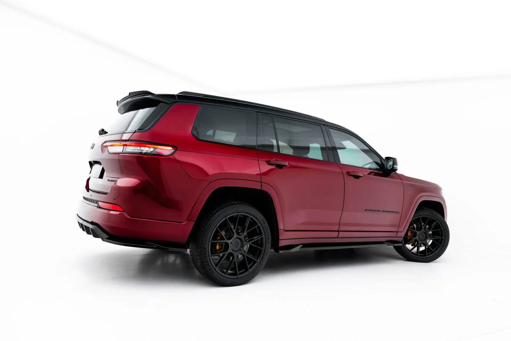 Zijskirts Jeep Grand Cherokee L Mk5 Glanzend Zwart
