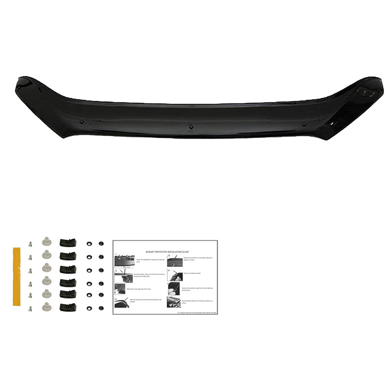 Motorkapbeschermer (steenslagcover)  Mercedes X-Klasse W470 2017- - Glanzend zwart