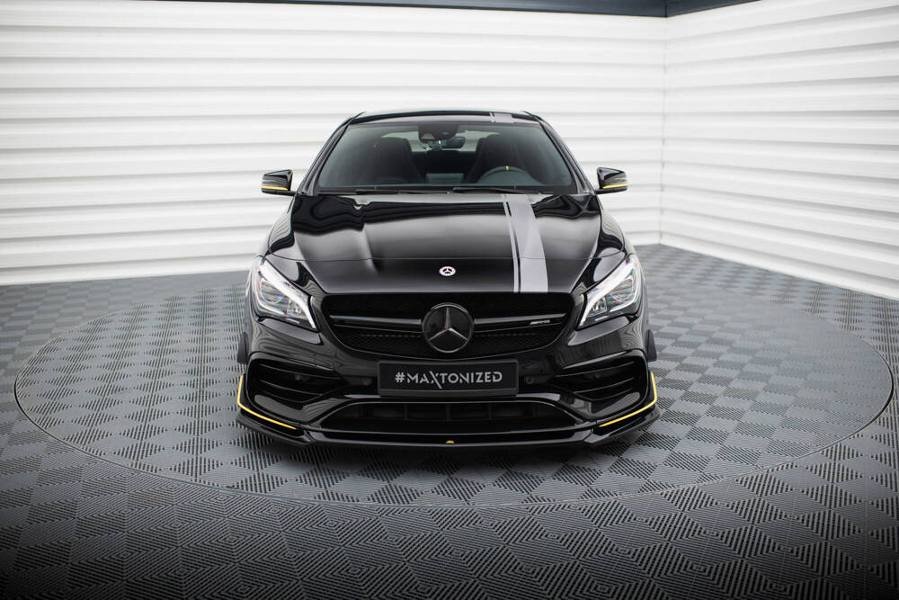 Voorspoiler V.4 Mercedes-AMG CLA 45 C117 FL Maxton Glans Zwart