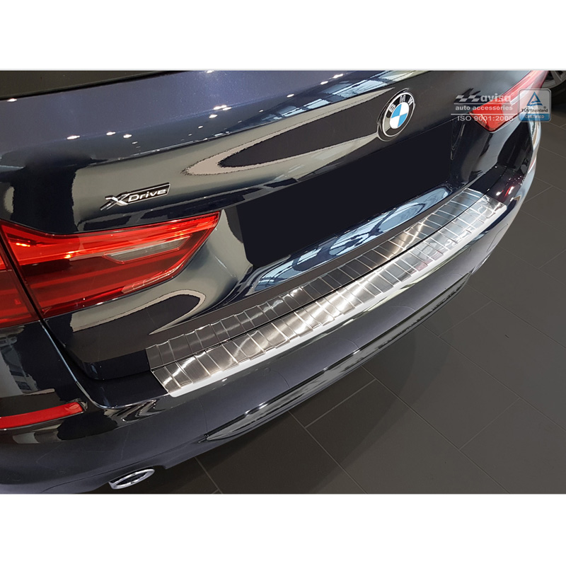 RVS Achterbumperprotector  BMW 5-Serie G31 Touring 2017-2020 excl. M-Sport 'Ribs'