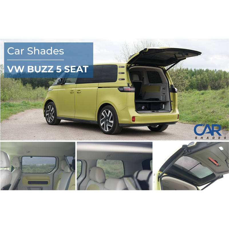 Set Car Shades  Volkswagen ID.Buzz (Bus) 2022- (Korte wielbasis zonder schuiframen) (6-delig)
