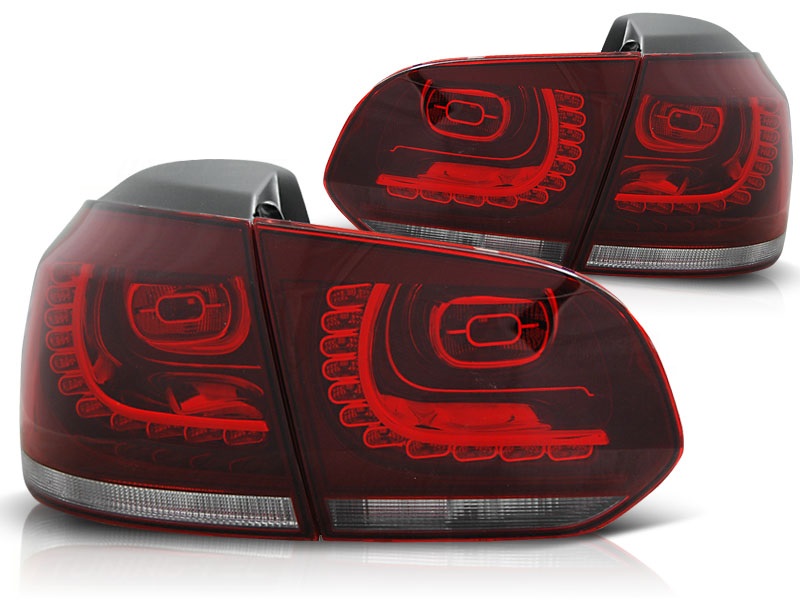 Taillights led VW Golf VI 10/08- R-look red