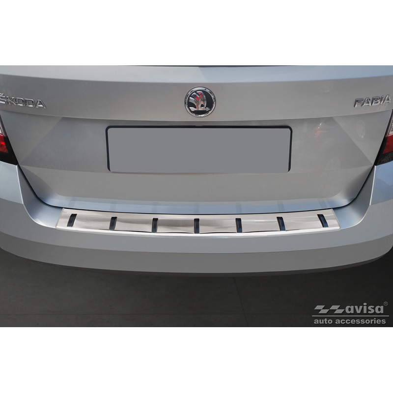 RVS Achterbumperprotector  Skoda Fabia III Combi 2014-2018 'STRONG EDITION'