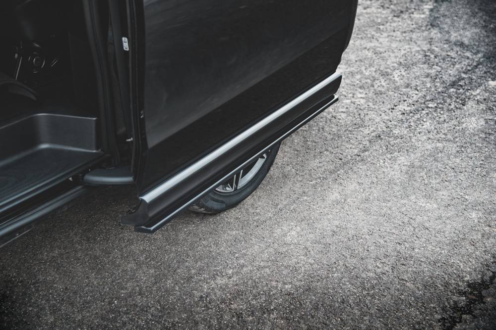 Zijskirts Mercedes V-Klasse W447 AMG-Line Maxton Design glans zwart