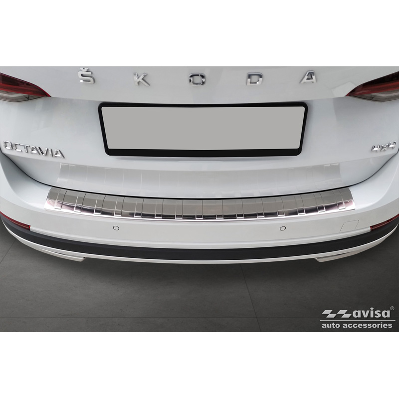 RVS Achterbumperprotector  Skoda Octavia Scout (NX5) 2020- 'Ribs'