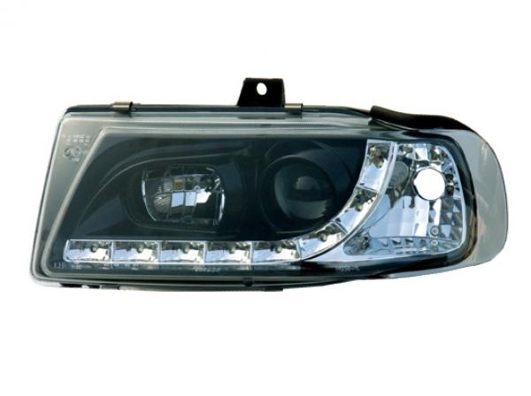 Faros Seat Ibiza 6K LED Los ojos del Diablo Dayline negro