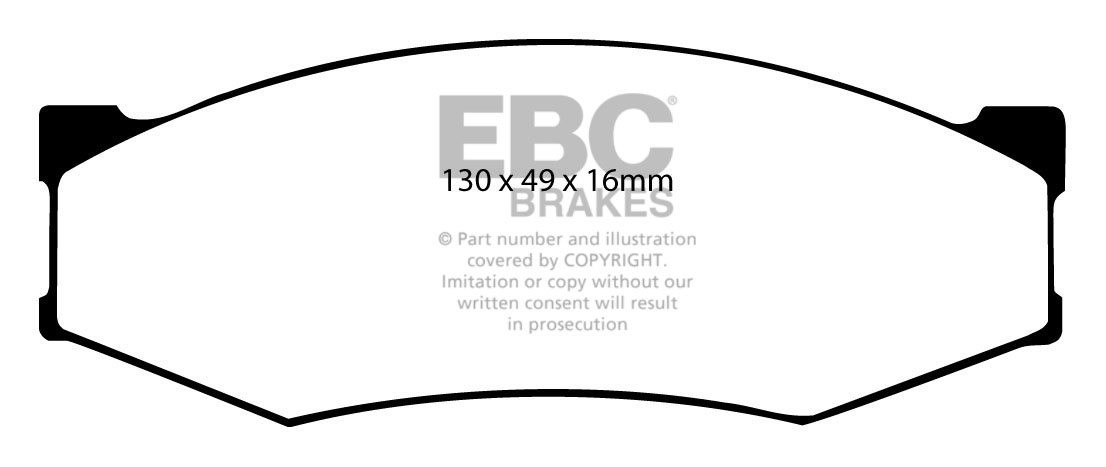 EBC Brakes NISSAN Skyline (R31) 2.0 85-89 Remblokken voorzijde