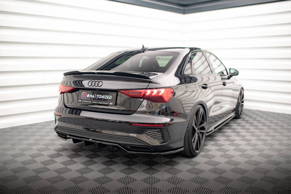 Diffuser Audi A3 S-Line 8Y Limousine Maxton Glans Zwart