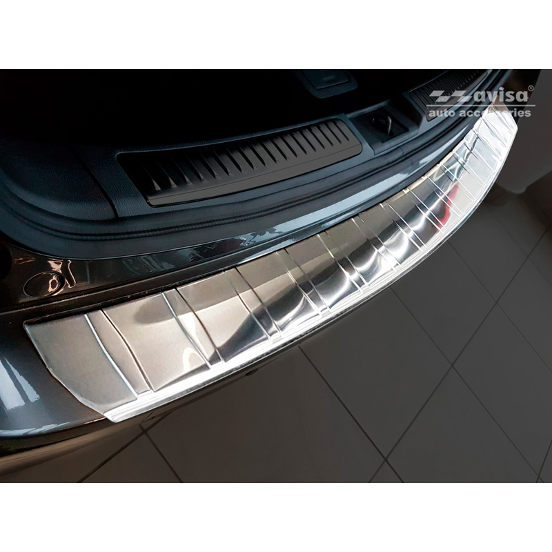RVS Achterbumperprotector  Mazda 6 III GJ combi 2012- 'Ribs' (Lange versie)