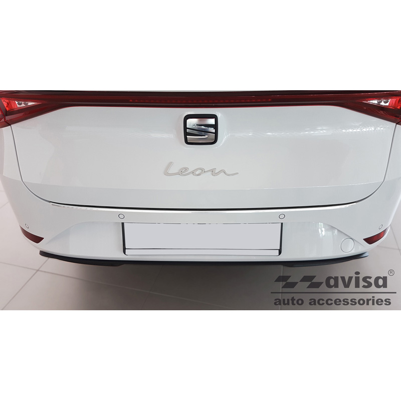 RVS Achterbumperprotector  Seat Leon IV ST Sportstourer incl. FR & Cupra Leon Sportstourer 2020-2024 & FL 2024- 'Ribs'