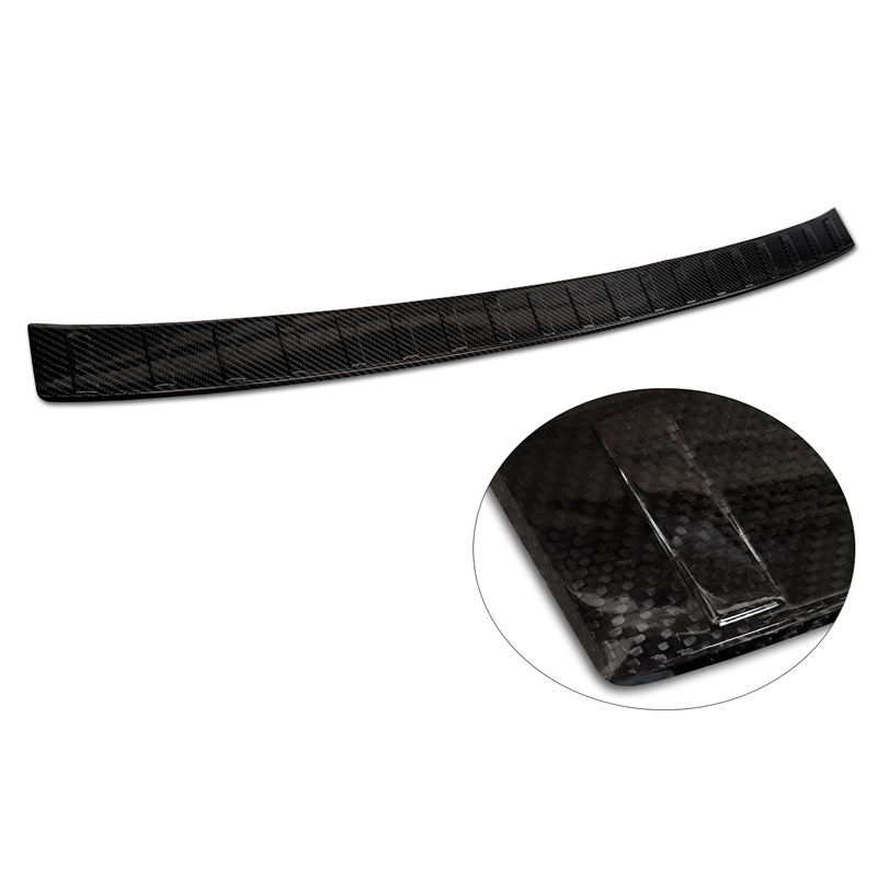 Echt 3D Carbon Achterbumperprotector  BMW 5-Serie Touring G31 FL 2020-2024 'Ribs'