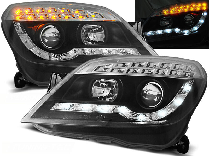 Faros Opel Astra H Dayline Los ojos del Diablo negro
