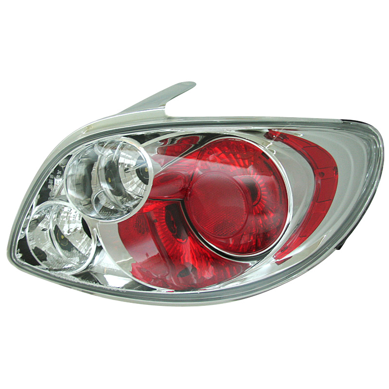 Set Achterlichten  Peugeot 206 excl. CC/SW - Chroom