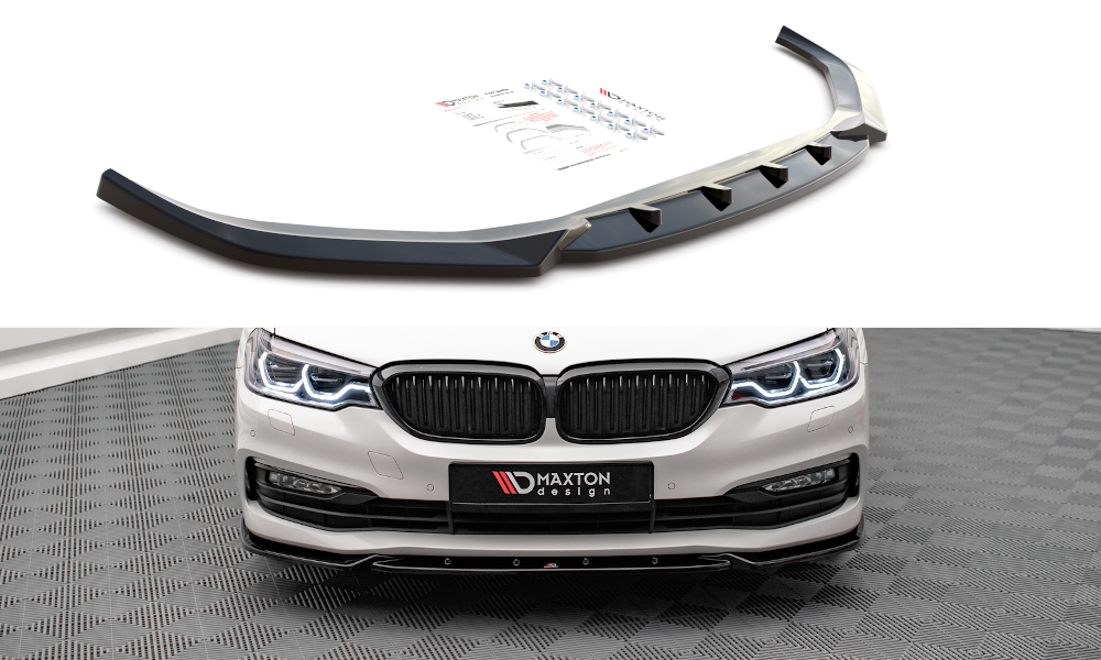 Voorspoiler V.2 BMW 5-Serie G30 Maxton Glans Zwart