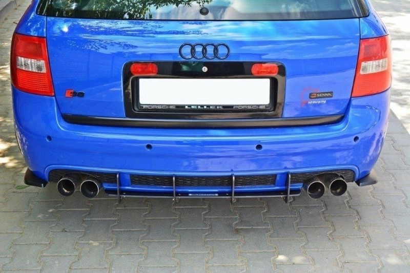 Achter Diffusers Audi RS6 C5 Glanzend Zwart