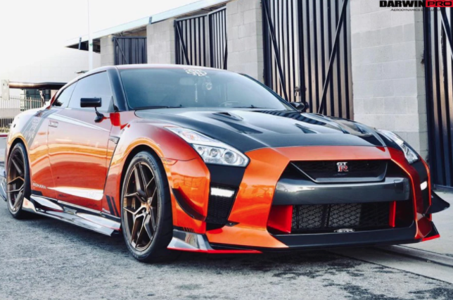 Nissan GTR R35 EBA BKSS Style Carbon Fiber Canards 2017-2020