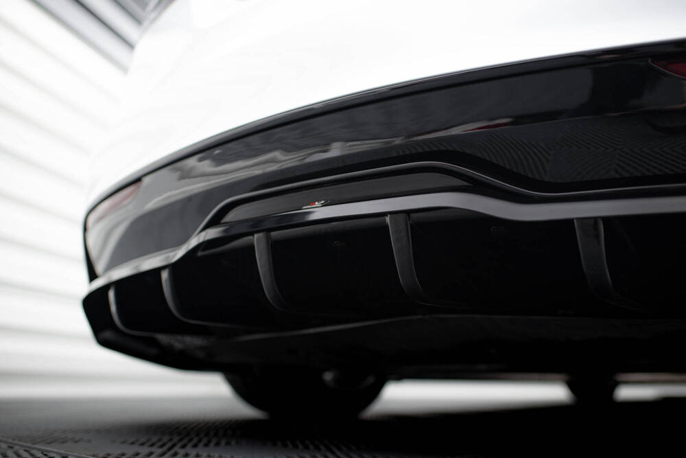 Achterbumper diffusor Tesla Model S Plaid Gloss-Black V1