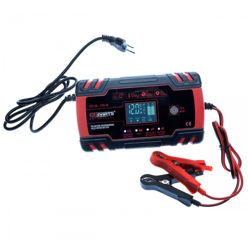 EPCBC02 8A 12/24V BATTERY CHARGER WITH BATTERY REPAIR FUNCTION