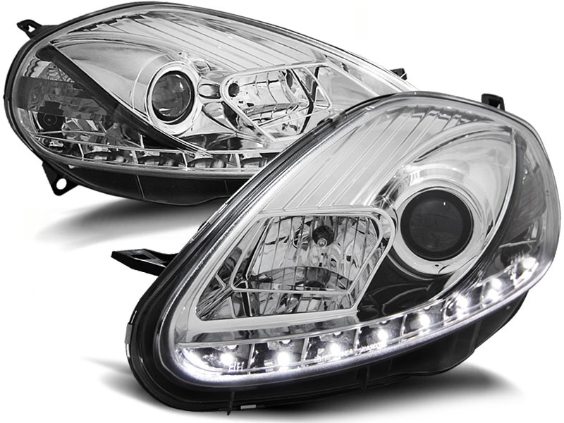 Faros Fiat Grande Punto Dayline cromo