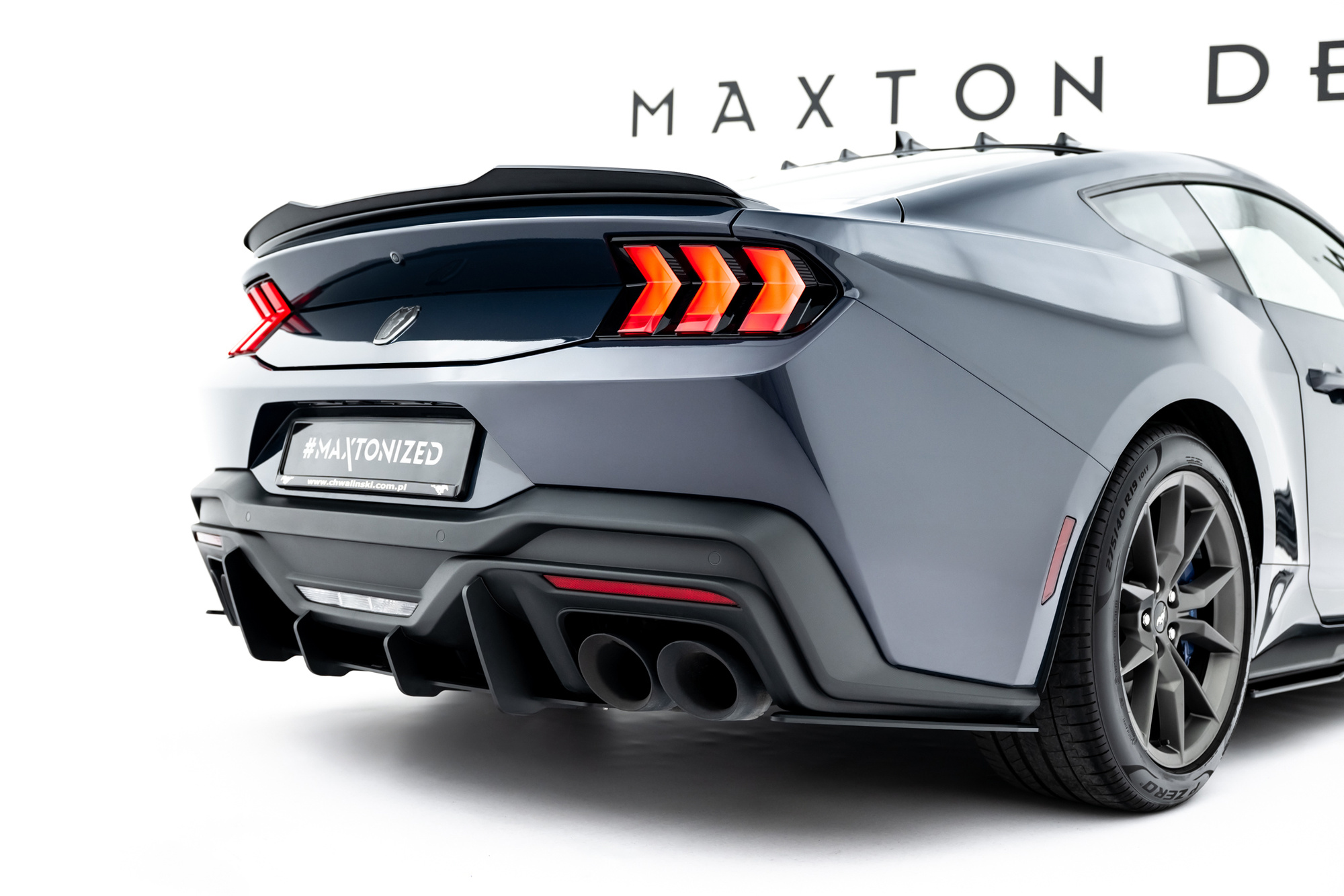 Street Pro Rear Side Splitters Ford Mustang Dark Horse Mk7