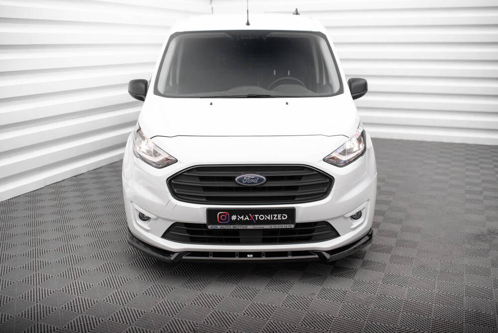 Voorspoiler V.2 Ford Transit Connect Mk2 FL Maxton Glans Zwart
